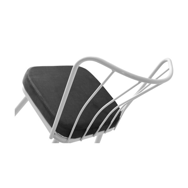 Бело-черни метални трапезни столове в комплект от 2 броя Yildiz - Kalune Design-image-4