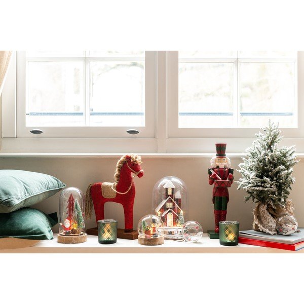 Комплект от 6 стъклени коледни орнамента Bauble - J-Line-image-3