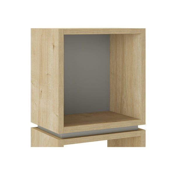 Зелено-естествена библиотека от декор от дъб  32x133 cm Lofty – Marckeric-image-3