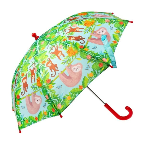 Зелен чадър с мотив на ленивец Boho - Sass & Belle