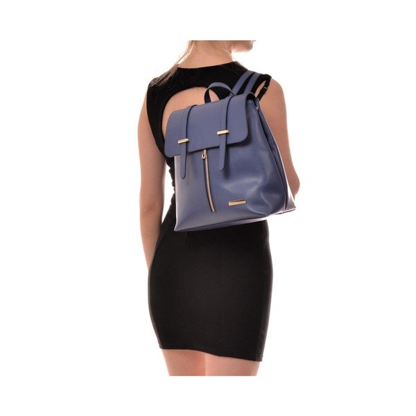 Синя кожена раница Angelica - Sofia Cardoni-image-2