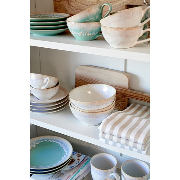 Тюркоазена чаша с чинийка, изработена от керамика 200 ml Taormina – Casafina-image-3