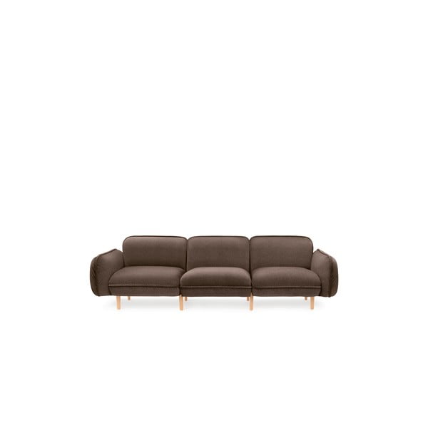 Тъмнокафяв диван от букле 264 cm Bean – EMKO