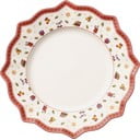 Коледна чиния от бял и червен порцелан, ø 29 cm Toy's Delight - Villeroy&Boch