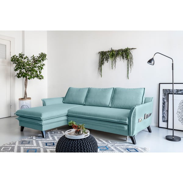 Светлосин ъгъл на разтегателен диван, ляв ъгъл Charming Charlie - Miuform-image-3