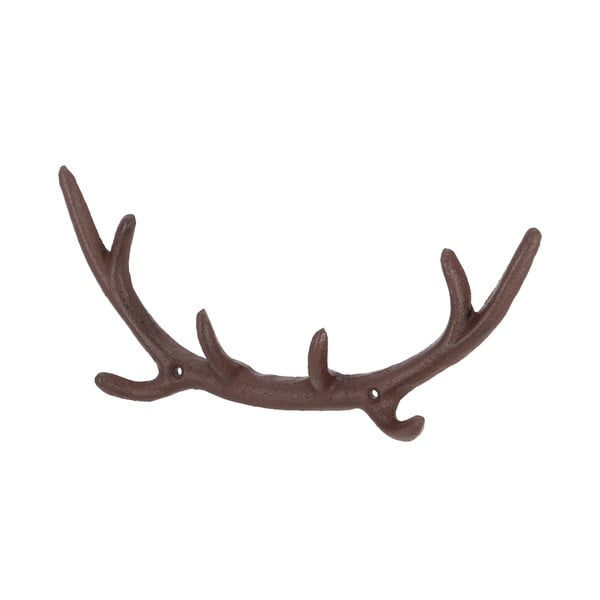 Кафява метална стенна закачалка Antlers – Esschert Design-image-3