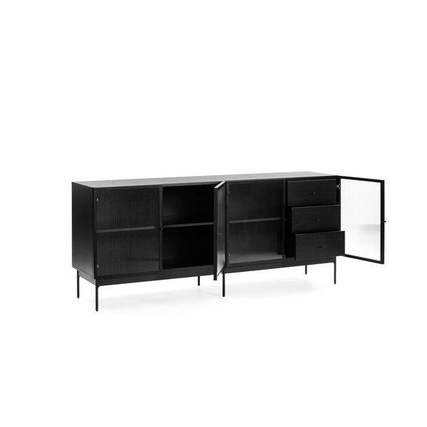 Черна витрина 180x78 cm Blur - Teulat-image-3