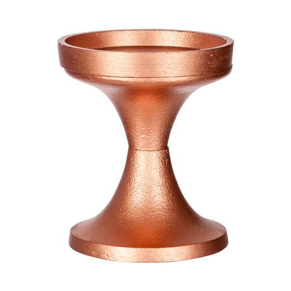 Stojan na svíčku J-Line Metal Copper, 12 cm