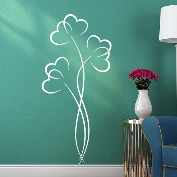 Samolepka Ambiance Flowers And Hearts