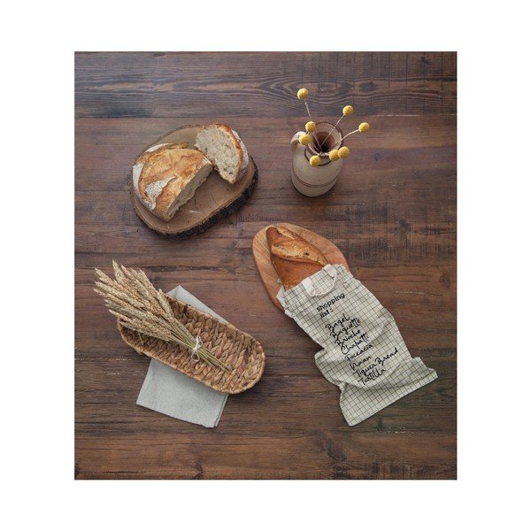 Текстилна торба за хляб с ленено платно Чанта за пазаруване, височина 42 cm - Really Nice Things-image-1