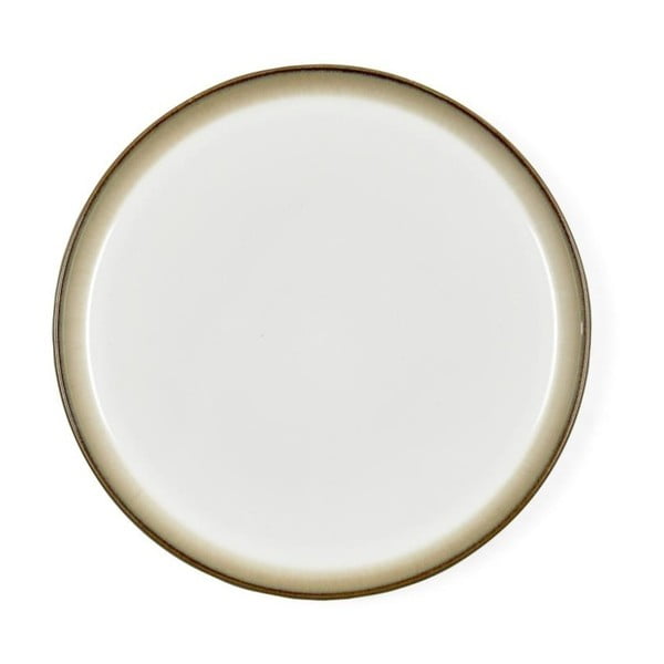 Кремавобяла плоска чиния от фаянс Mensa, диаметър 27 cm Stentøj - Bitz