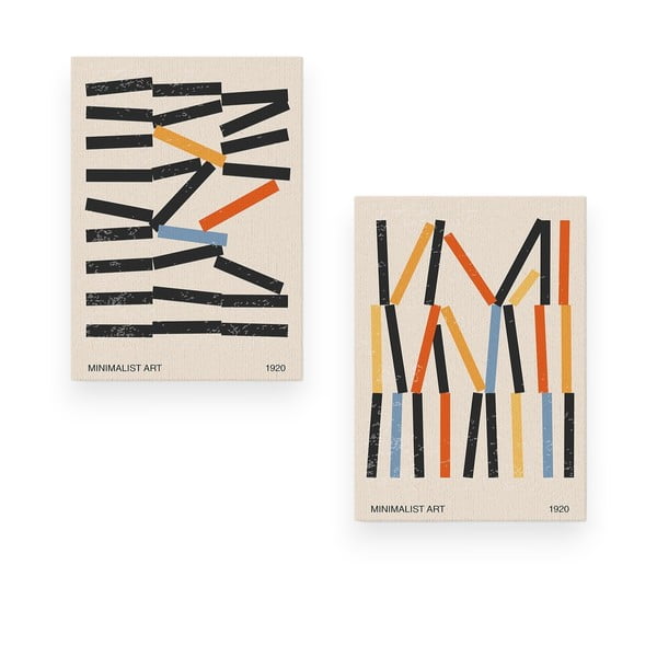 Картини в комплект от 2 бр. 50x70 cm Lines – Wallity