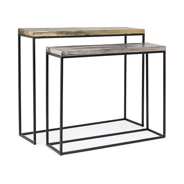 Метални конзолни маси в комплект 2 бр. 29x99 cm Amira – Bizzotto