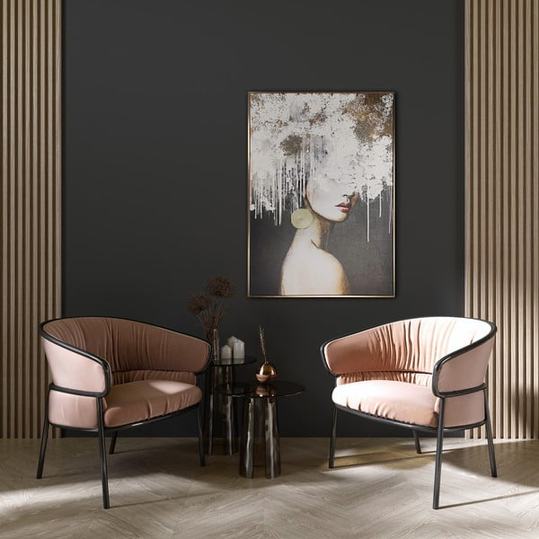 Картина с ръчно рисувани елементи 70x100 cm Mary – Styler-image-1