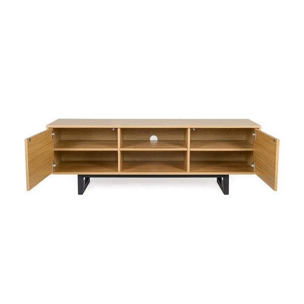 ТВ масичка от дъб Camden Herringbone Mora - Woodman-image-3