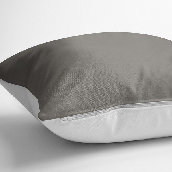Пухкава сива калъфка за възглавница със смес от памук, 70 x 70 cm - Minimalist Cushion Covers-image-1