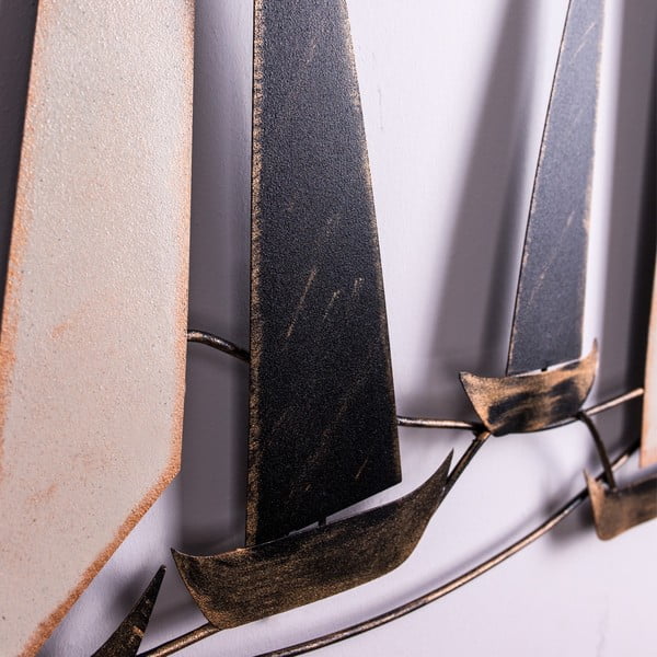 Метална декорация за стена 117x52 cm Ocean - Wallity-image-3