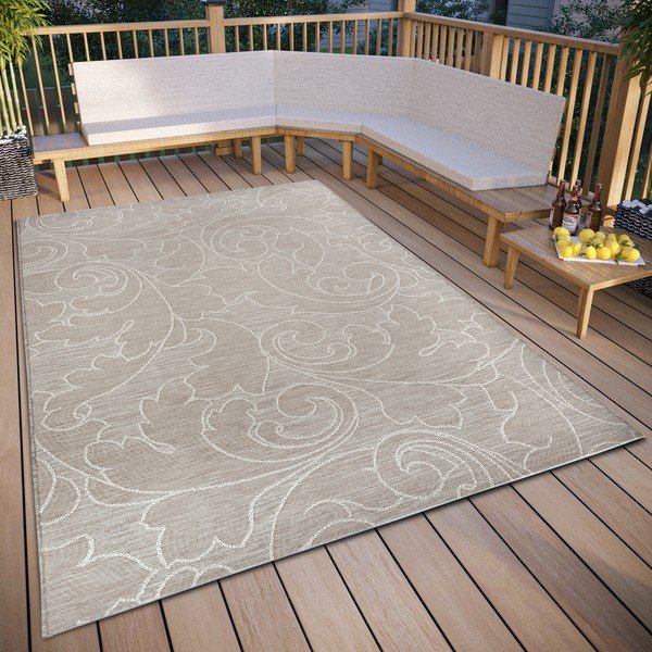 Бежов външен килим 77x150 cm Elina Beige – Hanse Home-image-1