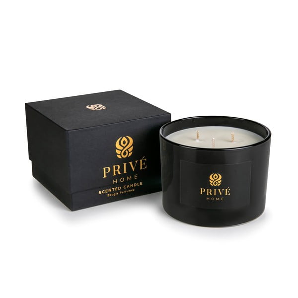 Свещ от соев восък с време на горене 35 h Black Wood – Privé Home-image-2