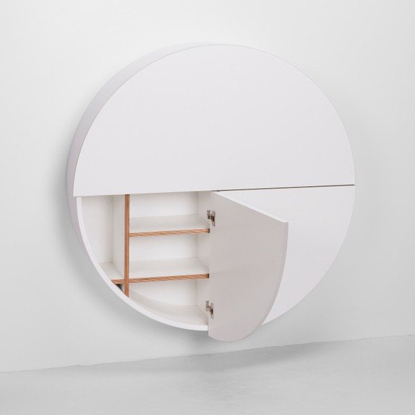 Бяла многофункционална стенна маса Pill - EMKO-image-3