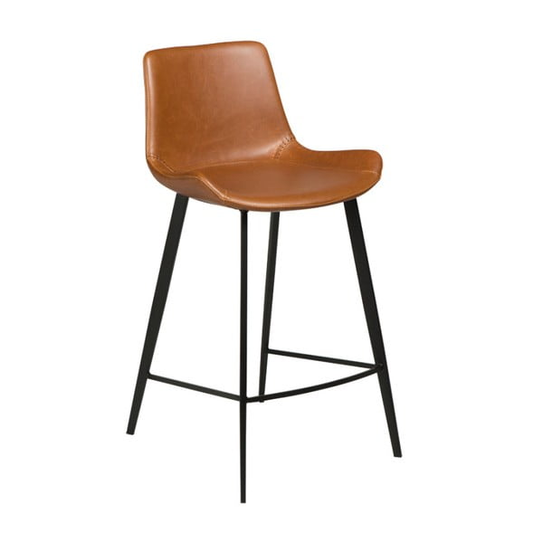 Светлокафяв бар стол от изкуствена кожа, височина 91 cm Hype - DAN-FORM Denmark