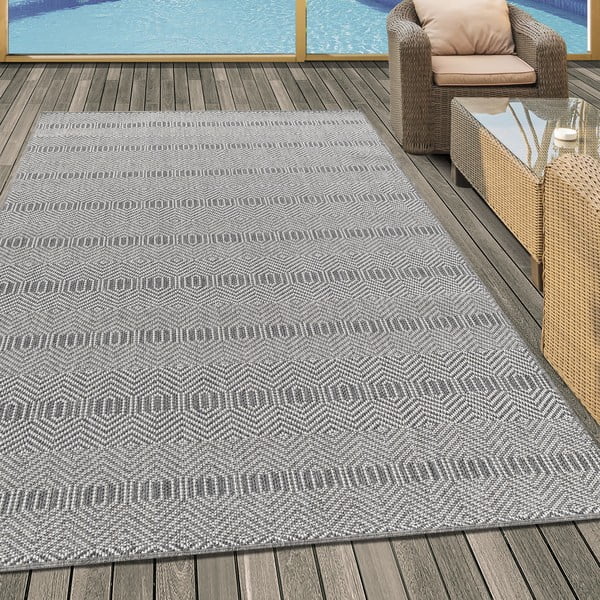 Сив външен килим 120x170 cm Aruba – Ayyildiz Carpets-image-1