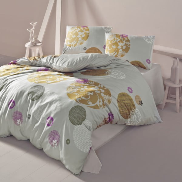 Спално бельо с чаршаф за двойно легло Yade, 200 x 220 cm - Mijolnir