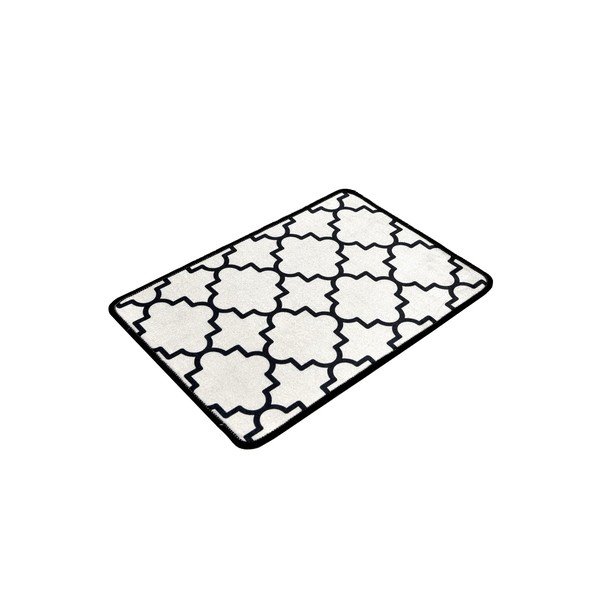 Черен/бежов килим за баня 40x60 cm Kupa – Foutastic