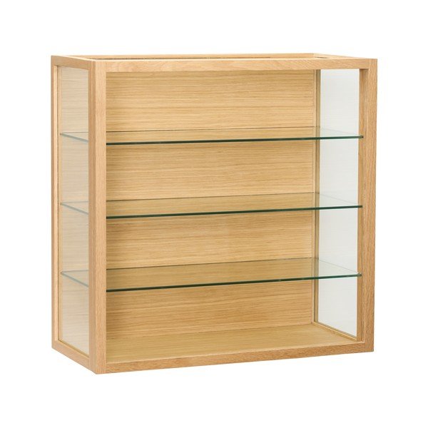 Висяща витрина от декор от дъб  в естествен цвят 60x60x27 cm Poetic – Hübsch
