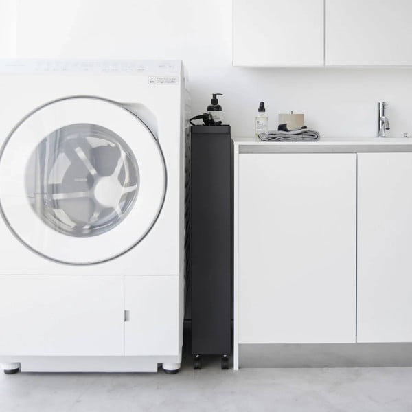 Матово черно стоманен рафт за баня 48x80,5 cm Tower – YAMAZAKI-image-3