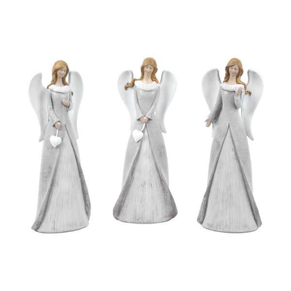 Комплект от 3 коледни украси във формата на ангели Aida Ego decor - Ego Dekor