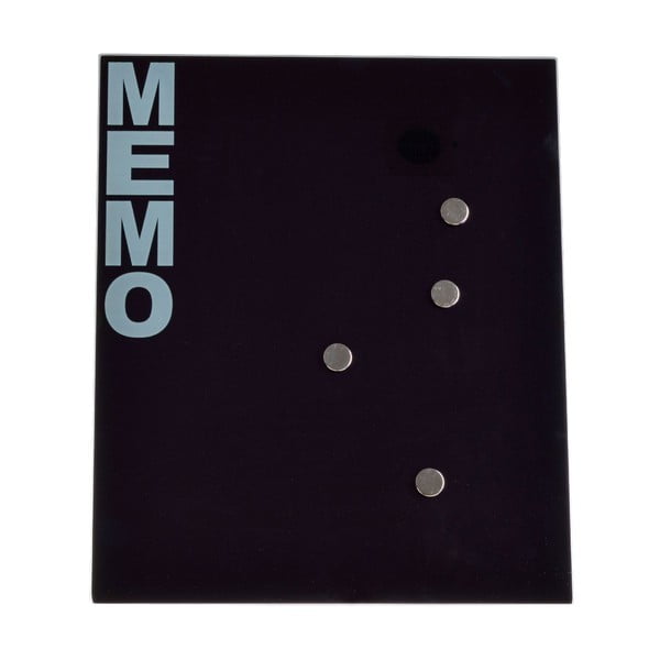 Skleněná magnetická nástěnka Ewax Black Board, 35 x 42 cm