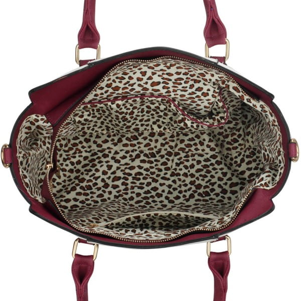 Kabelka L&S Bella Burgundy & Nude-image-2