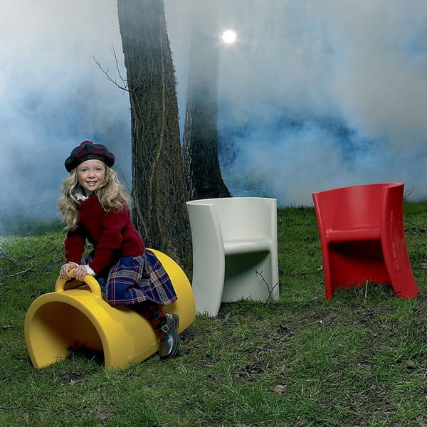 Bílá víceúčelová židle Magis Trioli-image-1