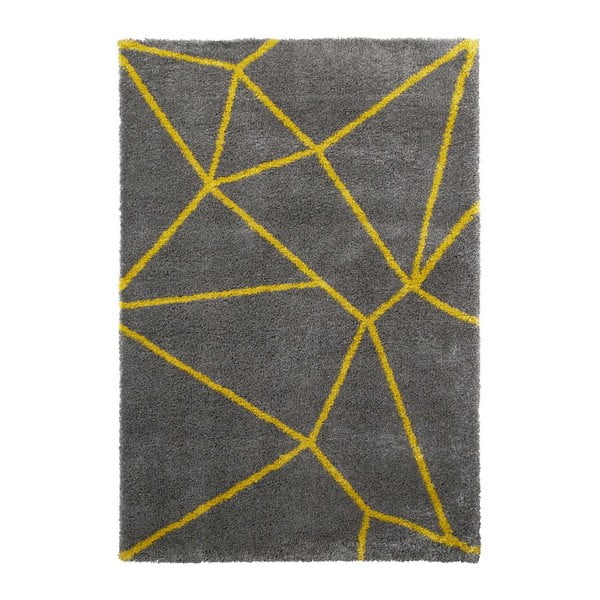 Šedo-žlutý koberec Think Rugs Royal Nomadic Grey & Yellow, 160 x 230 cm