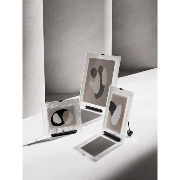 Черна стъклена стояща рамка 16x20 cm Flute – Umbra-image-3