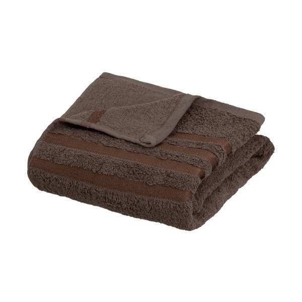 Кафява памучна хавлиена кърпа от тери 70x140 cm Simple – Casa Selección