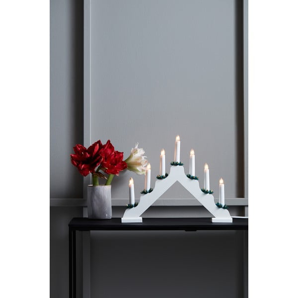 Бяла светлинна украса с коледен мотив Ola - Markslöjd-image-1