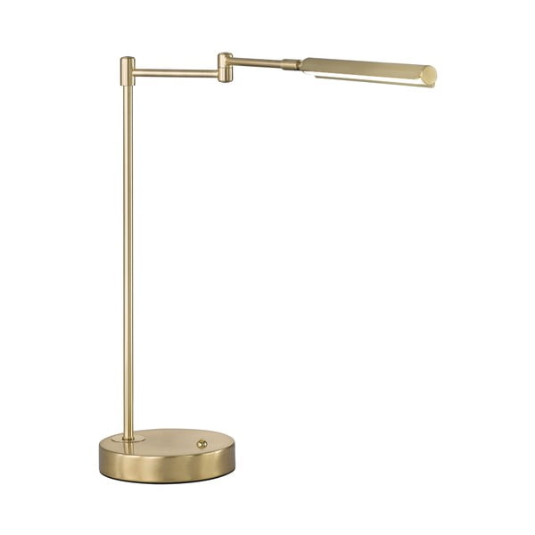 LED настолна лампа златна с метален абажур (височина 49 cm) Nami – Fischer & Honsel