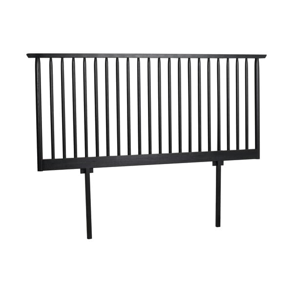 Черна дъбова табла за глава 194x84 cm Riggins - Rowico-image-3