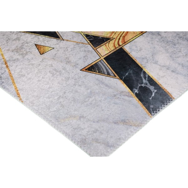 Черно-бял килим, подходящ за миене 80x200 cm - Vitaus-image-2