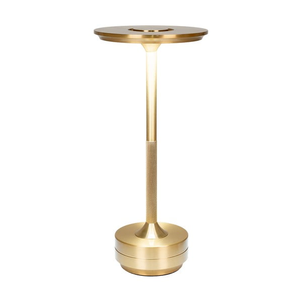 LED настолна лампа в месингов цвят (височина 28,5 cm) Lyneham – House Nordic-image-4