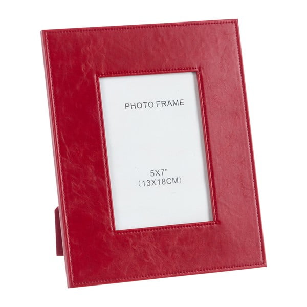 Koženkový fotorámeček Red, 19x24 cm