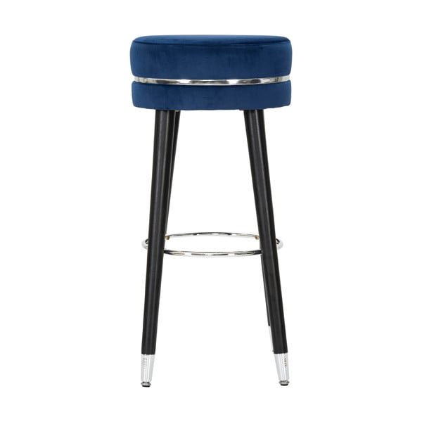 Син тапициран бар стол (височина на седалката 74 cm) Paris – Mauro Ferretti-image-1