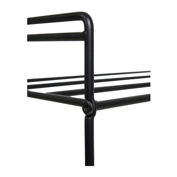 Черен метален стелаж за обувки Swansea – House Nordic-image-3