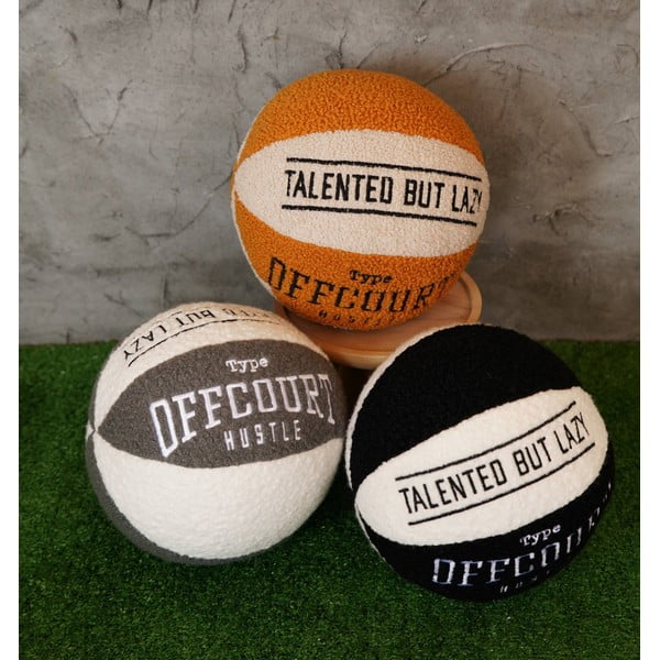 Декоративна възглавница от букле ø 25 cm Basketball – Mioli Decor-image-3