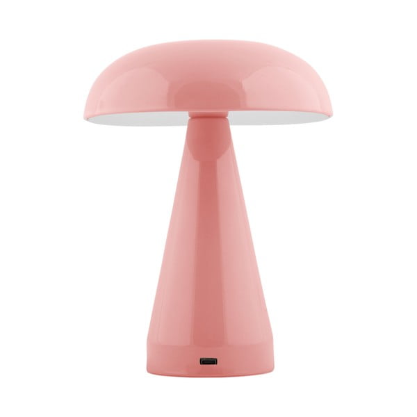 Розова LED затъмняваща се настолна лампа с метален абажур (височина 20,5 cm) Rachel – Leitmotiv-image-1
