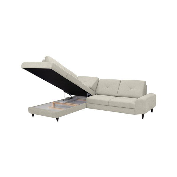 Béžová rohová rozkládací pohovka Windsor & Co Sofas, levý roh Beta-image-4