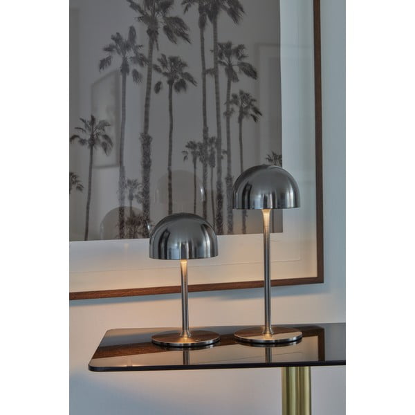 LED настолна лампа с дистанционно управление в сребрист цвят с метален абажур (височина 30 cm) Tim – Sirius-image-4