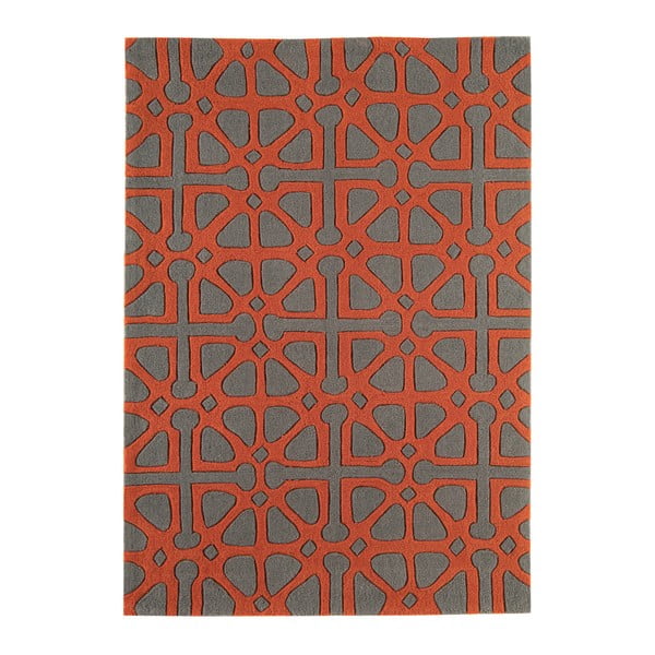 Červenošedý  koberec  Asiatic Carpets Harlequin Floorist, 230 x 160 cm 